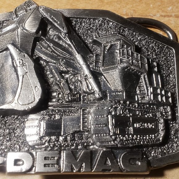 Lot of 2 Retro Old School Collectible Vintage Belt Buckle - DeMac - Picture 1 of 4